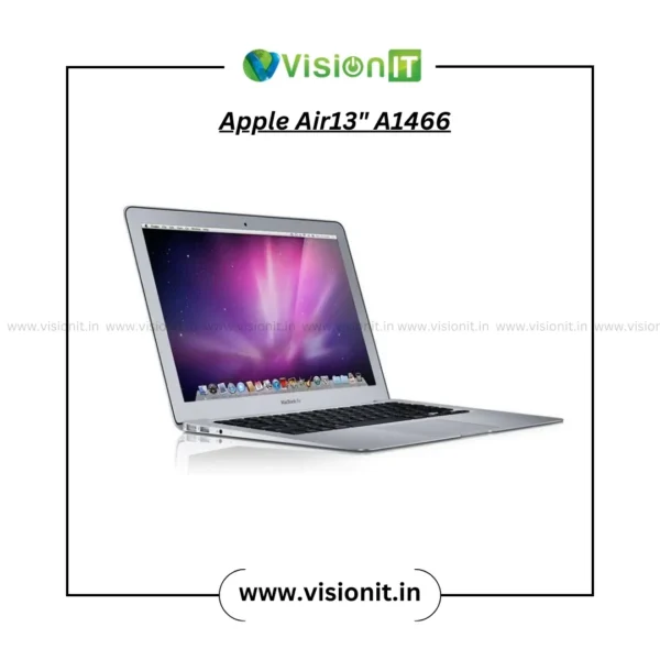Apple MacBook Air 13" A1466 silver laptop angled side view showing wedge design