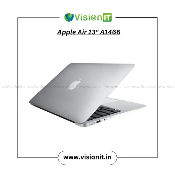 Apple MacBook Air 13" A1466 silver laptop open front view with black keyboard