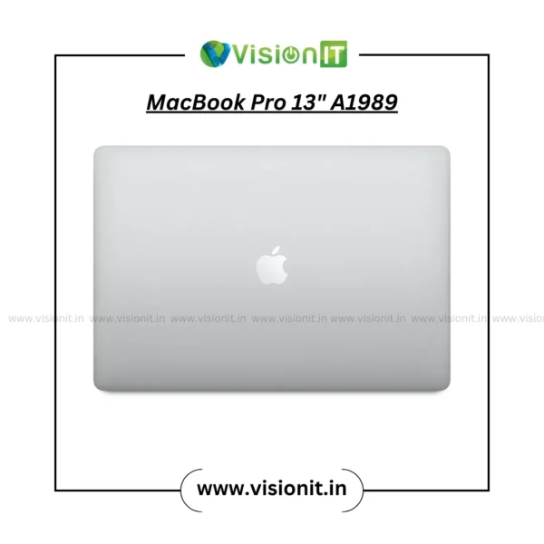 Apple MacBook Pro 13" A1989 i5 16GB 256GB space gray back hinge view with cooling vents