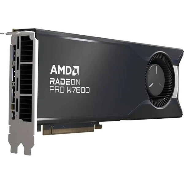 AMD Radeon Pro W7800 32GB professional workstation graphics card for AI, rendering, video editing and multi-display use