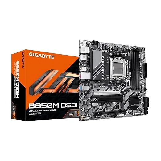 B850M DS3H AM5 DDR5 MicroATX motherboard