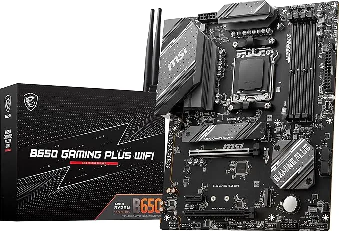 MSI B650 Gaming Plus WiFi AMD B650 ATX Motherboard with DDR5 support