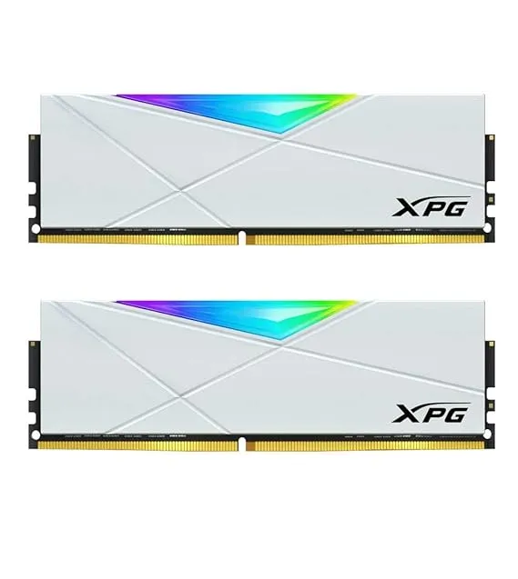 XPG 16GB DDR4 3200MHz D50 RGB dual channel gaming RAM desktop memory kit with customizable RGB lighting