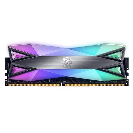 XPG Spectrix D60 RGB 32GB (2x16GB) DDR4 3200MHz dual-channel desktop RAM kit for gaming and professional multitasking